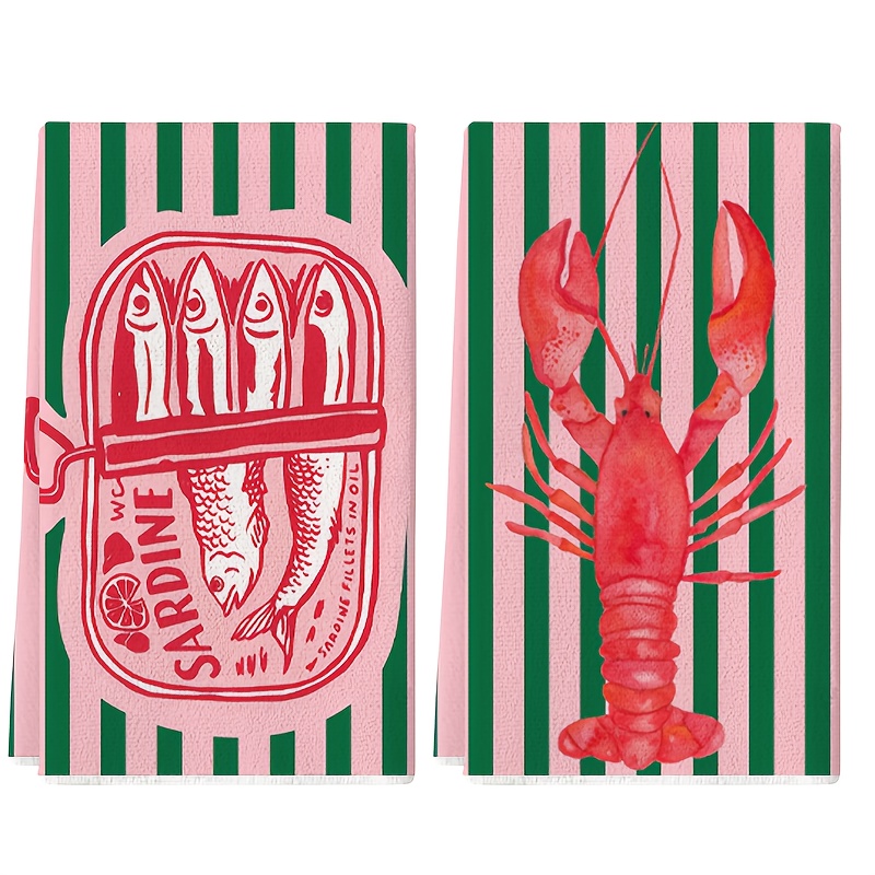 2Pcs, American Retro Striped S - огляд і ціна Home Cooking Cookbook