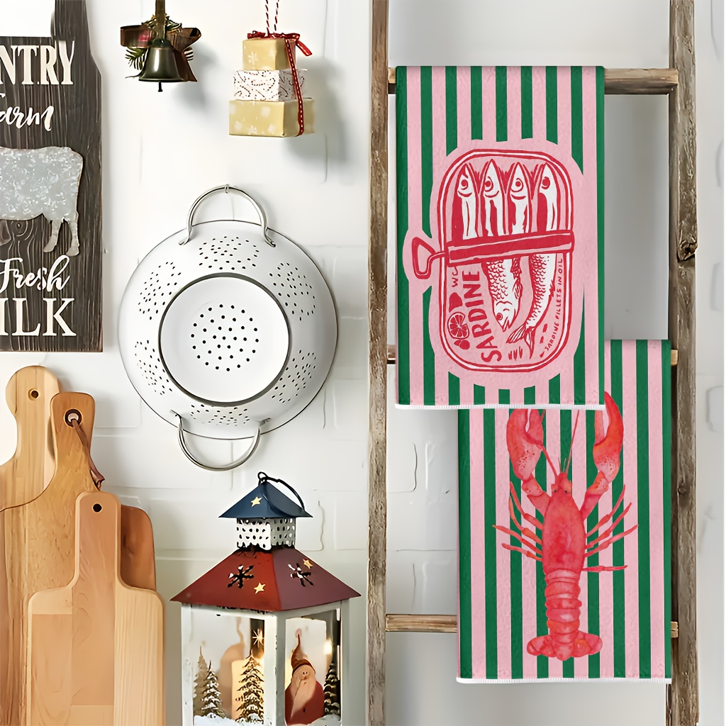 2Pcs, American Retro Striped S - огляд і ціна Home Cooking Cookbook