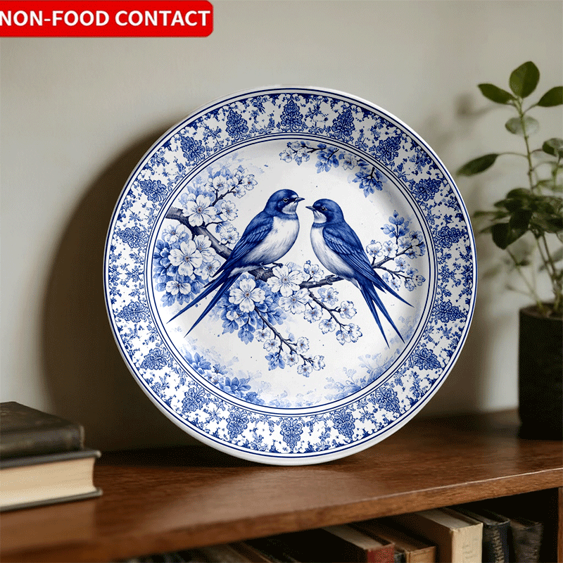 Decorative Plate with Blue-and - огляд і ціна Home Cooking Recipes